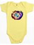 Bmw Heart Colorful Logo Sarı Renk Bebek Body Zıbın 1