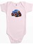 Canavar Kamyon Suv Pembe Renk Bebek Body Zıbın 1