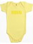 Nirvana Yazı Sarı Sarı Renk Bebek Body Zıbın 1