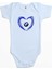 Bmw Heart Logo Mavi Renk Bebek Body Zıbın 1