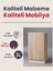 Lora Çok Amaçlı Dolap, 90x51cm %100 MDF Beyaz & Karbon Gri 5