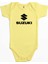 Suzuki Logo Text Black Sarı Renk Bebek Body Zıbın 1