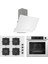 Fryart&steamart Sc Serisi Beyaz 3'lü Ankastre Set ( XE64CB-SC206-D064 ) 1