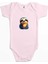 Şirin Tembel Hayvan Pembe Renk Bebek Body Zıbın 1