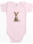 Şirin Kanguru Pembe Renk Bebek Body Zıbın 1