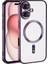 iPhone 16 Plus Kılıf Kamera Korumalı Magsafe Parlak Luxury Kılıf 1