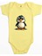 Şirin Penguen Sarı Renk Bebek Body Zıbın 1