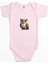 Baykuş Pembe Renk Bebek Body Zıbın 1