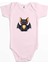 Şirin Yarasa Pembe Renk Bebek Body Zıbın 1