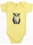 Baykuş Sarı Renk Bebek Body Zıbın 1