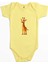 Şirin Zürafa Sarı Renk Bebek Body Zıbın 1