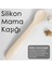 2'li Bebek Beslenme Seti - Vakumlu Silikon Kapaklı Mama Kasesi - Diş Kaşıyıcı Mama Kaşığı - Bej 3