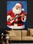 Gitar Çalan Neşeli Noel Baba Dekoratif Kanvas - Mdf Ahşap Tablo 1