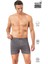 0041 Erkek Şardonlu Pamuklu Düğmeli Penye Boxer 1
