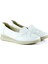 Mammina Beyaz Deri Çapraz Bant Detaylı Slip-On Günlük Ayakkabı 4