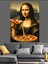 Pizza Seven Mona Lisa Dekoratif Kanvas - Mdf Ahşap Tablo 2
