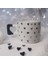 2'li Siyah Minik Kalpler Çizimli El Yapımı Doğal Seramik Kalp Kupa Bardak / Mug - Çay & Kahve Fincanı 5
