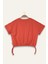 Kız Çocuk Hawai Baskılı Crop T-Shirt - Coral 2