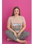 X-Dreamy Büyük Beden Pamuklu Leopar Desenli Kısa Kollu Pijama Takımı 2