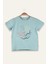 Kız Çocuk Hawaı Baskılı T-Shirt - Mint 1
