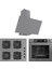 Fryart&steamart Sc Serisi Gri 3'lü Ankastre Set ( XE64CPR-SC208-D079 ) 1