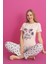 Dreamy Pamuklu Kelebek Desenli Kısa Kollu Pijama Takımı 2