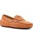 Kadın Turuncu Süet Deri Loafer 25SFD291010 5