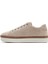 Kadın Bej Bağcıklı Kalın Tabanlı Süet Deri Sneaker 25SFD501810 2