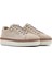 Kadın Bej Bağcıklı Kalın Tabanlı Süet Deri Sneaker 25SFD501810 3