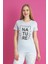 Dreamy Pamuklu Desenli Kısa Kollu Pijama Takımı 3