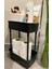 2 Katlı Plastik Organizer , Banyo Mutfak Dolap Içi Düzenleyici , SİYAH 2