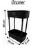 2 Katlı Plastik Organizer , Banyo Mutfak Dolap Içi Düzenleyici , SİYAH 5