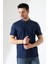 Erkek Polo Yaka Düz Renk Pamuklu Triko Kısa Kol T-Shirt 3