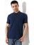 Erkek Polo Yaka Düz Renk Pamuklu Triko Kısa Kol T-Shirt 5