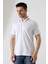 Erkek Polo Yaka Düz Renk Pamuklu Triko Kısa Kol T-Shirt 2
