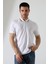 Erkek Polo Yaka Düz Renk Pamuklu Triko Kısa Kol T-Shirt 4