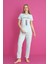 Dreamy Pamuklu Desenli Kısa Kollu Pijama Takımı 1