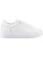 Beyaz Deri Bağcıklı Günlük Sneaker Ayakkabı 1