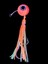S.F. Melek Gözü Jig 120g Kırmızı Uv - 0/2 No Paslanmaz Iğne - Uv Glow Saçak 3