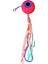 S.F. Melek Gözü Jig 120g Kırmızı Uv - 0/2 No Paslanmaz Iğne - Uv Glow Saçak 3