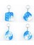 No.18 Tarzı Yaratıcı Mini Anahtarlık Basit Dimple Itme Kabarcık Duyusal Fidget Oyuncakları Sıkıştırılabilir Yetişkin Çocuklar Sıkma Oyuncaklar (Yurt Dışından) 5