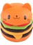 Turuncu Tarzı Jumbo Kedi Yüzü Burger Sıkıştırılabilir Oyuncak Ekmek Kokulu Yavaş Yükselen Topu Bebek Çocuk Oyuncakı Xmas Si (Yurt Dışından) 2