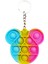 No.19 Tarzı Adhd Anksiyete Karşıtı Dinozor Fidget Oyuncaklı Mini Anahtarlık Push Pop Yapıştırıcı Muhafaza Sıkıştırması Regenbogen Spielzeug (Yurt Dışından) 5