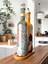 Modern Tasarımlı Kadın Desenli Renkli 750 ml Zeytinyağı Sıvıyağ Şişesi Yağdanlık Yağlık 2'li Set 2