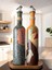 Modern Tasarımlı Kadın Desenli Renkli 750 ml Zeytinyağı Sıvıyağ Şişesi Yağdanlık Yağlık 2'li Set 5
