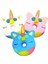 Marshmallow-Mavi Tarzı Kawaii Pasta Sıkma Jumbo Ay Unicorn Yavaş Yükselen Oyuncak Sıkma - Oyuncak Çocuklar Için Yetişkin Hediye (Yurt Dışından) 3