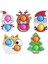 Noel Baba Stili Çocuklar ve Yetişkinler Için Fidget Oyuncaklar Yılbaşı Ağacı Noel Baba Karlar Adamı Topu Anahtarlık Hediye (Yurt Dışından) 3