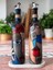 Modern Tasarımlı Soyut Yüz Desenli Renkli 750 ml Zeytinyağı Sıvıyağ Şişesi Yağdanlık Yağlık 2'li Set 2