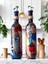 Modern Tasarımlı Soyut Yüz Desenli Renkli 750 ml Zeytinyağı Sıvıyağ Şişesi Yağdanlık Yağlık 2'li Set 6