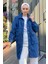 Oversize Cepli Kot Ceket 1435 - Mavi 2